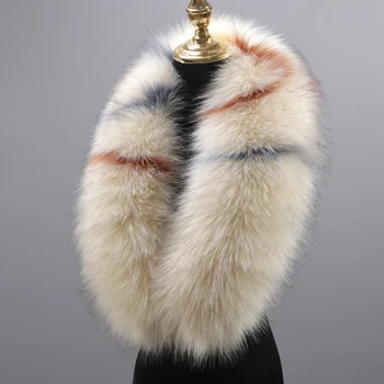 Factory Direct Supply faux Raccoon Fur Trim For Hood Detachable Raccoon Fur Collars