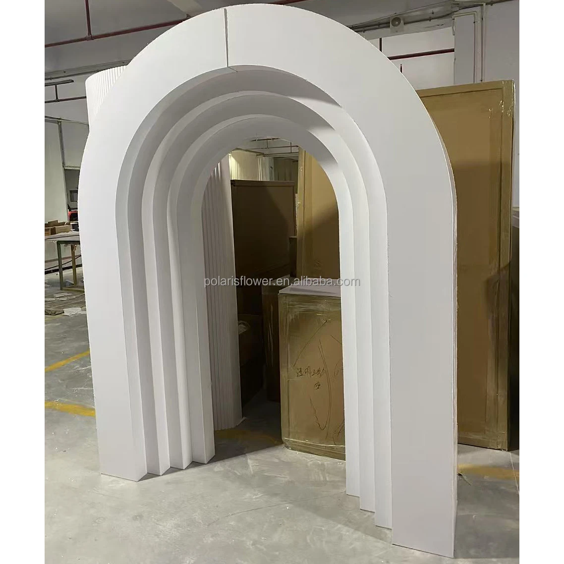 웨딩 용품 아치 리플 배경 핑크 블루 3D 계층화 된 웨딩 파티 이벤트 장식 아치 배경 장식