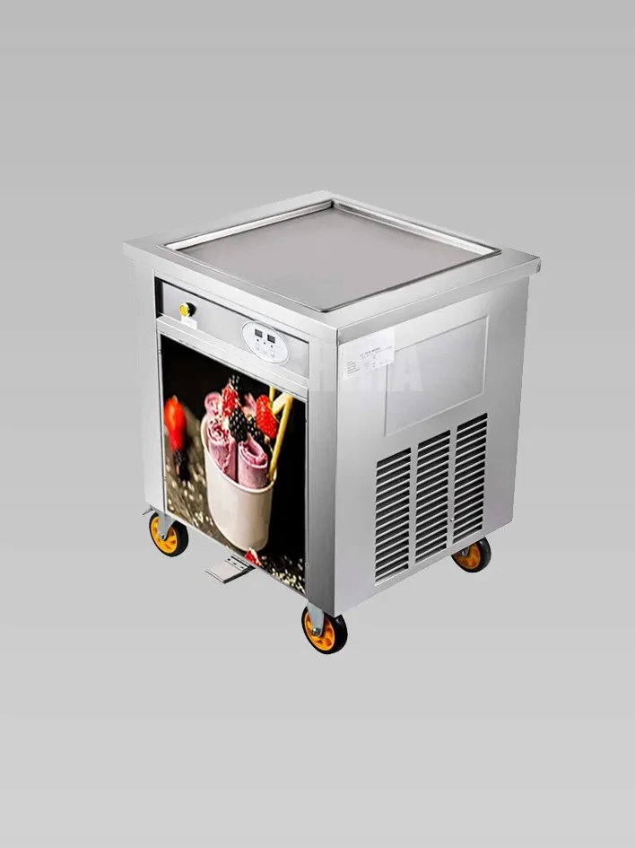 2024 New Fruits Milk Yogurt Pakistan Fried Ice Cream Roll Machine Stainless Steel Fried Buy
