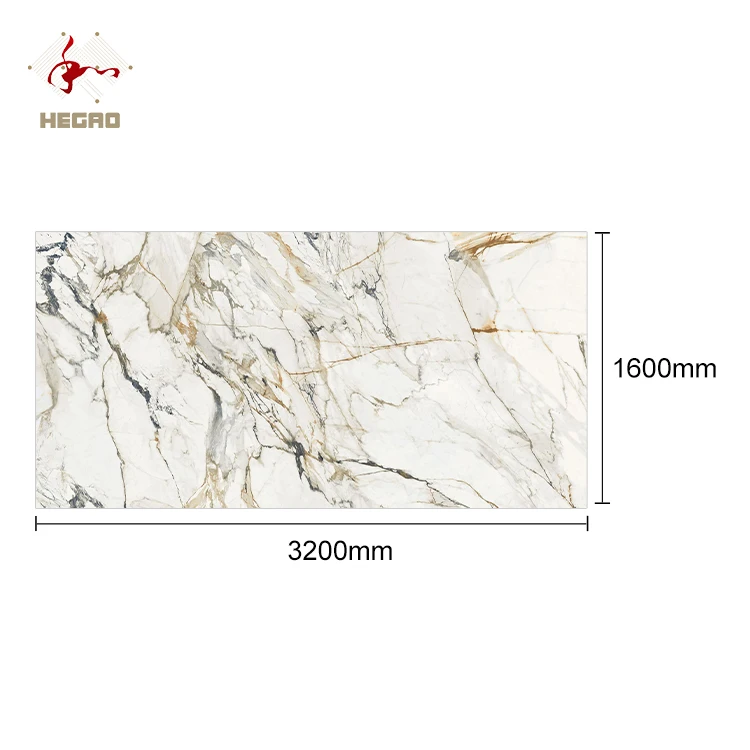 Factory Wholesale Best Price 1600X3200 Full Porcelain Polished Glazed High Safety Modern Design Floor Tiles Sintered Stone for