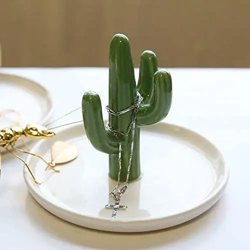 Cute Ceramic Cactus Ring Holder Jewelry Holder Trinket Tray Ring Dish for  Earring Bracelet Keys Necklace Wedding Birthday Gift| Alibaba.com