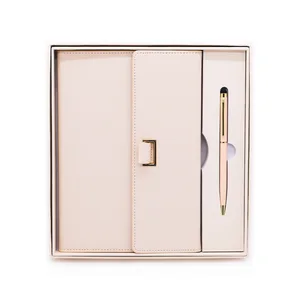 Hot Sale Wholesale Custom  A4 A5 Journal Planner Note Book Gift Set Diary Organizer Notebook Diary With Gift Box and Pens