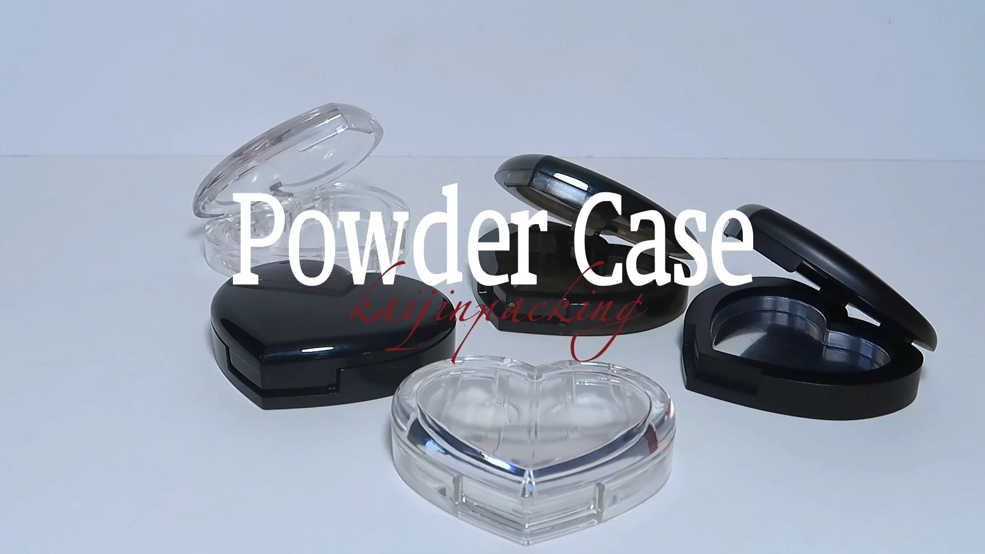 Plastic Heart Shape Empty Cosmetic Case Lip Balm Container Packaging Cute Lip Balm Jar Lip Scrub