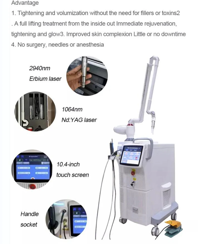 Best 4d Pro System Erbium Laser Nd Yag 1064nm Long Pulse Laser Face