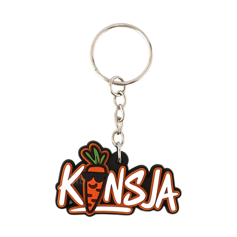 Custom Personalized Fashion PVC Plastic Rubber Keychain Silicone Tourist Souvenir Key Holder Promotional Business Gifts Keyring