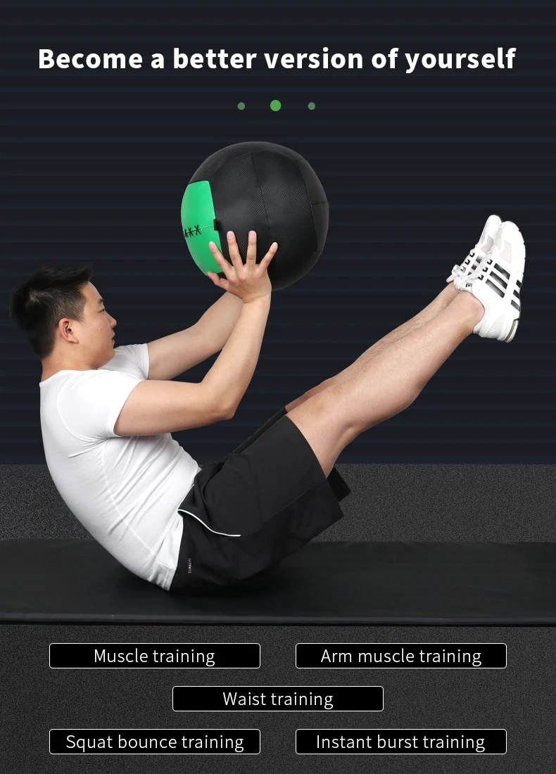 Custom Logo Training 125 Kg Work Out Weighted Ball Leather Medicine