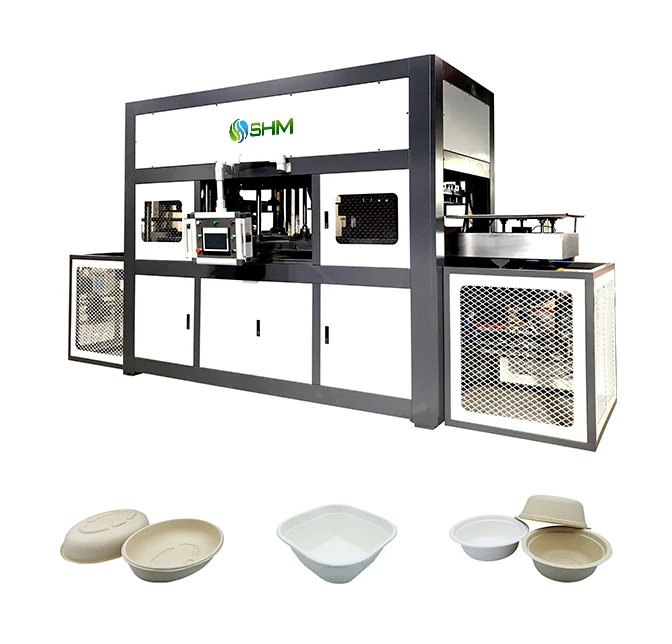 Disposable Compostable Bamboo Dinner Tableware Plates Making Machine for Sale