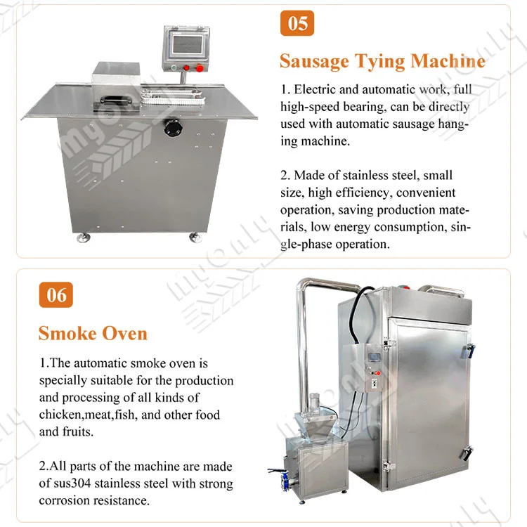 MY the Cheapest Salami Sausage Make Machine Hydraulic Sausage Stuffer Sausage Production Line