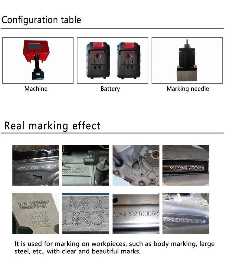 Zixu Portable Electric Engraving Machine Cold Road Marking With Number