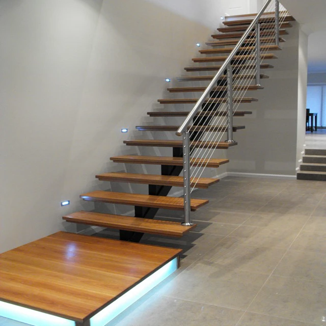Wonderful Mono Stringer Steel Wood Structure Staircase Cost Mono Stringer Floating Stairs