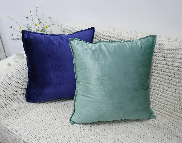 Italian Velvet Oxford Border Double Sided Cushion Covers details