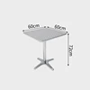 Square table (60*60*72cm)