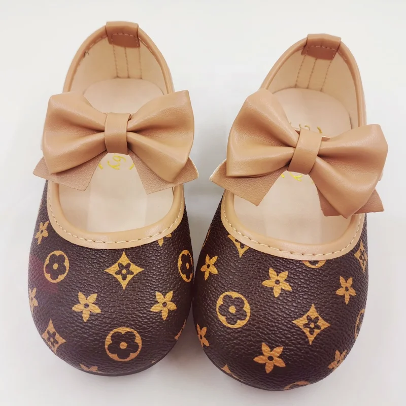 Детская Праздничная обувь принцессы на плоской подошве с бантом