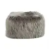 Faux Fur Bean Bag Mongolian Tibet Faux Fur Stool Ottomans Removable Fur Chair Cover NO 7