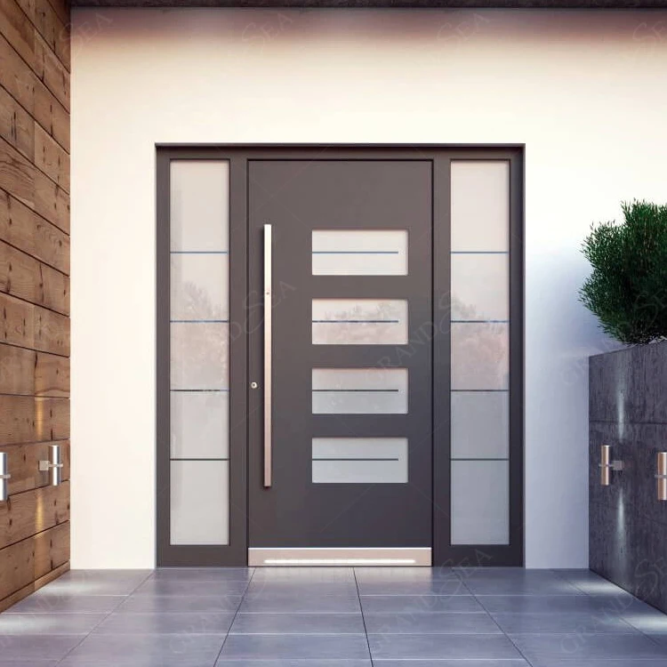 Luxury Villa Entrance Security Doors Aluminium Mental Front Exterior ...