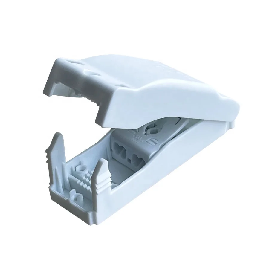 CE 2 Pole Plastic Junction Box for 3 Pin Push Wire Connector