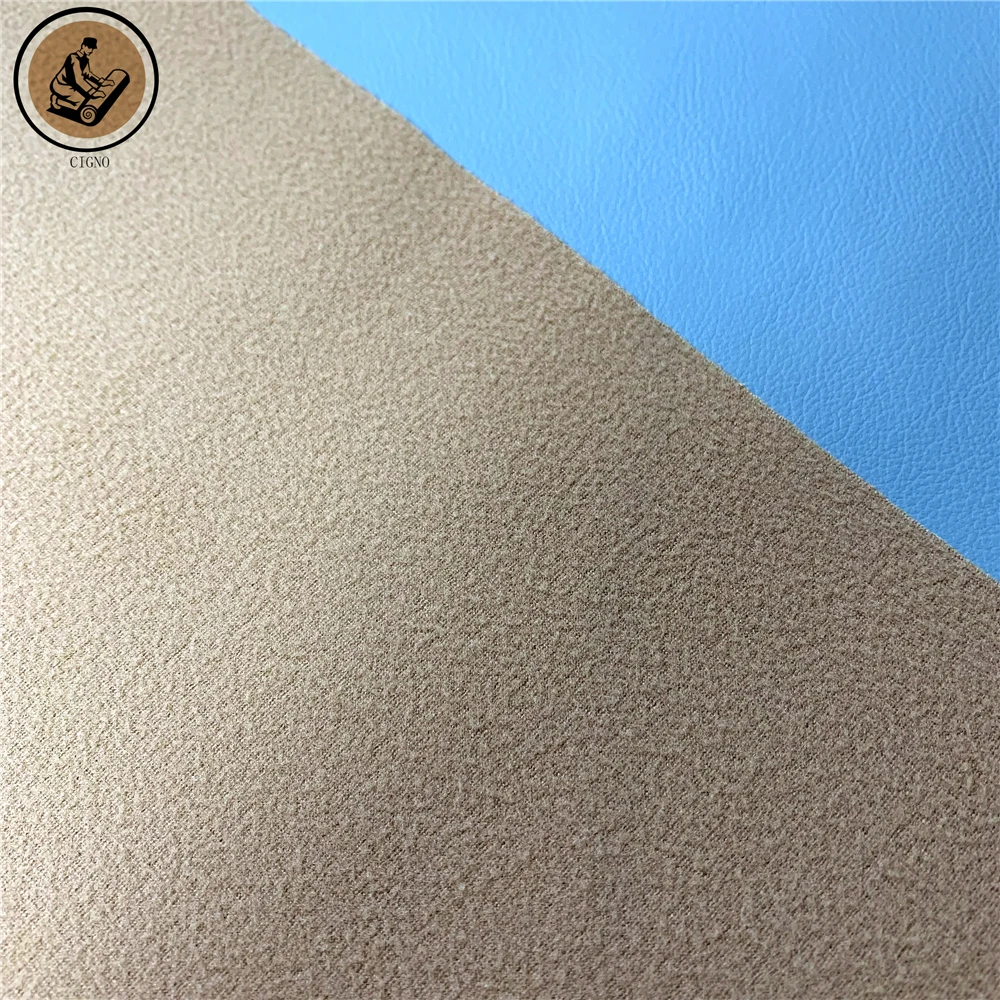 vegan  suede High quality embossed vegan leather PU faux leather for handbags shoes bags waterproof notebook recycled leather details