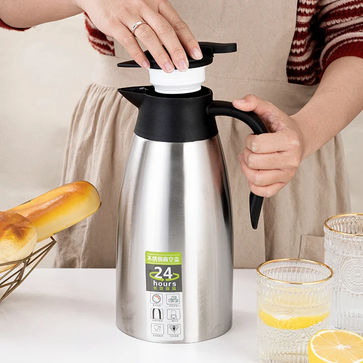 Liter Stainless Steel Thermal Kettle Vacuum Jug Flask for Camping Hot  Water Flask Thermos Camp Kettle - Main Image