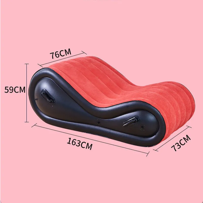 Modern Inflatable Air Sofa For Adult Couple Love Game Chair With 4 Handcuffs Beach Garden 5829