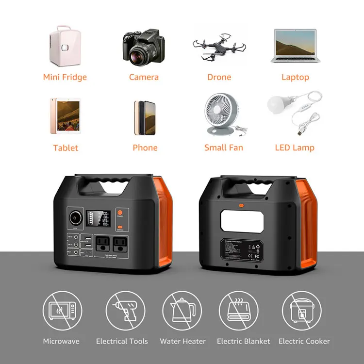 Portable Power Generator 80000Mah 296Wh Power Bank 300W Portable Power Station for Home Use
