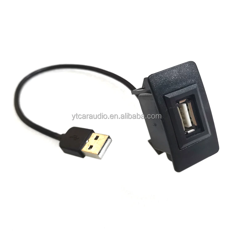 USB Dashboard Panel Socket Harness Extension Cable for Honda Brio City Jazz Civic Accord CRV Freed Flash Mount for DVD Players