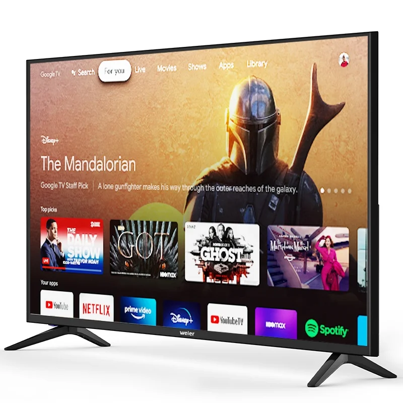 大画面 スマートテレビ ブラック 【公式通販】