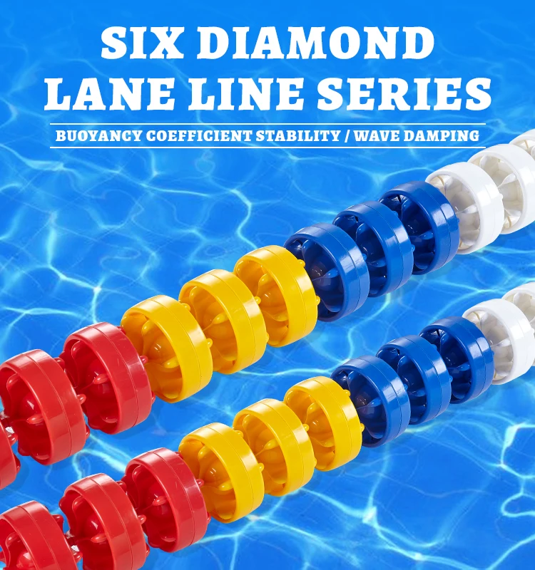 Floating Anti-Wave Competition Pool Lane Line Wave Lap Lane Swimming ...