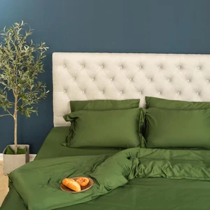 Luxury Home Bed Set Customized Size Soft Summer Cool 100% Eucalyptus Lyocell Tencel Fabric Modern Woven Bedding Sheets Set