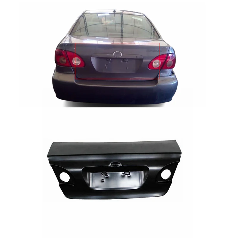 car body spare parts replace aftermarket trunk lid tailgate for TOYOTA corolla 2003-2008