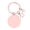 Cercle de trou intérieur de 30 mm + porte-clés + deux étoiles-or rose