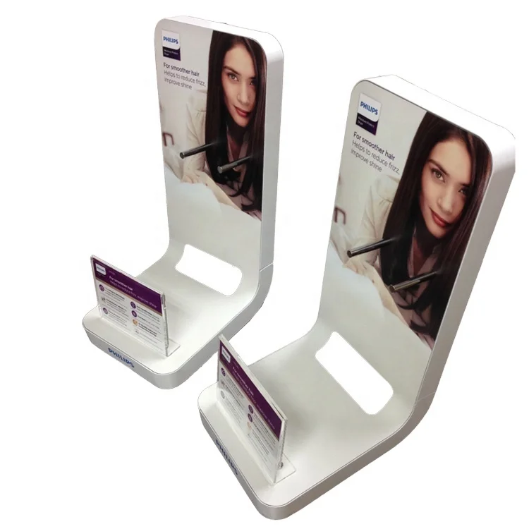 Retail Store POS POP up Countertop Acrylic Holder Hair Dryer Electronic Products Metal Display Stand