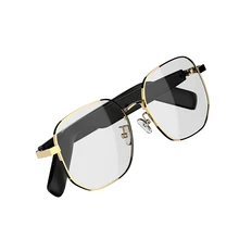 Men Women's Anti-Blue Light Smart Glasses Waterproof Wireless Stereo Music Player Touch App Control for Sports