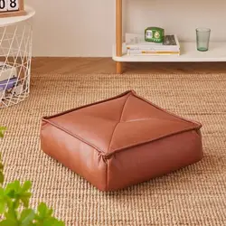 Wholesale giant bean bag furniture soft stool sofa ottoman cotton fabric bean bag