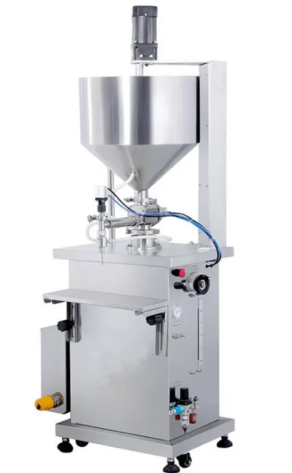 Машина для розлива крема пневматического типа, машина для розлива маслом маленькой дозы, машина для розлива пасты с нагревателем и смесителем