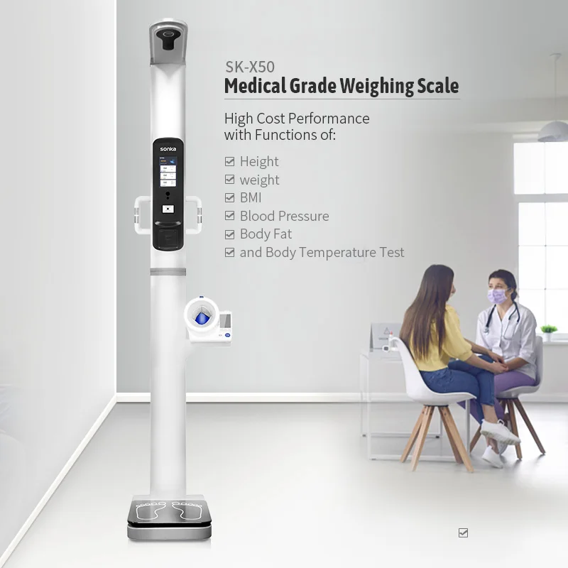 New!Medical Weighing Scales Height Weight Machine