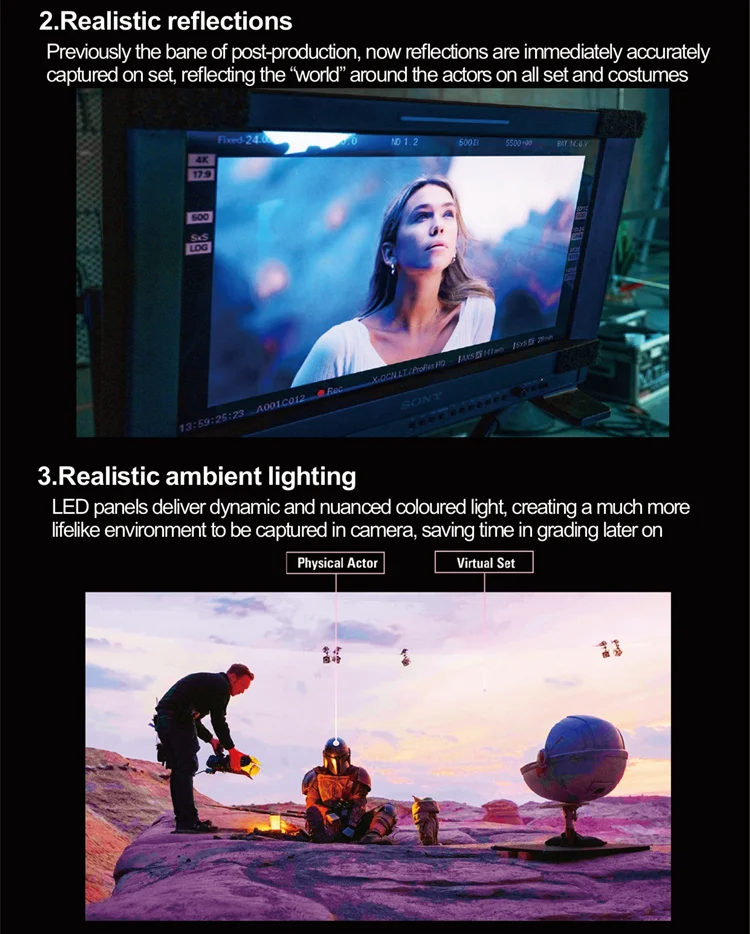 Immersive & XR LED Video Studio Display XR LED Display Low Brightness And High Grayscale Display Effect