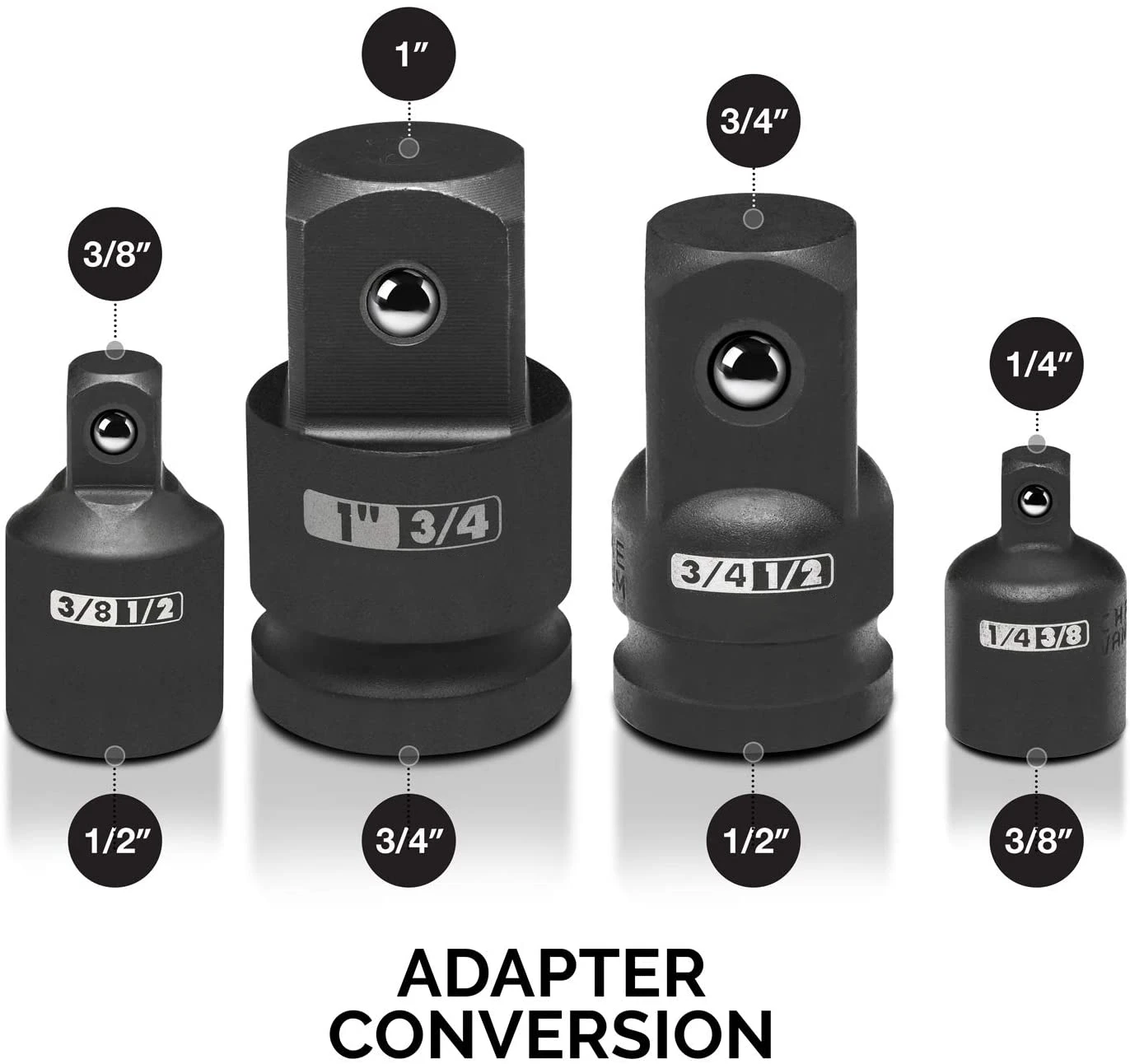 Impact Adapter And Reducer Set Impact Driver And Wrench Socket ...