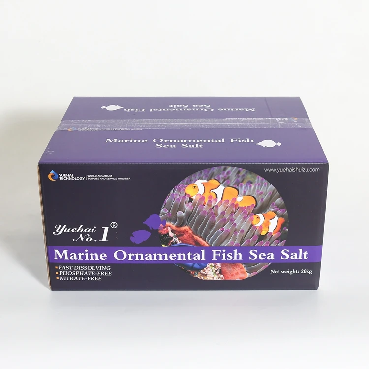 Factory Container Prices of Salt Per Ton 20KG Per Carton Per Barrel 25kg Per Barrel Aquarium Marine Tropical Fish Sea Salt