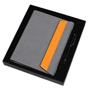 A5 Customized Wholesale Business Gift Binder Notebook Promotional Magnetic Buckle Pen Meeting Minutes Diary PU Leather Cover