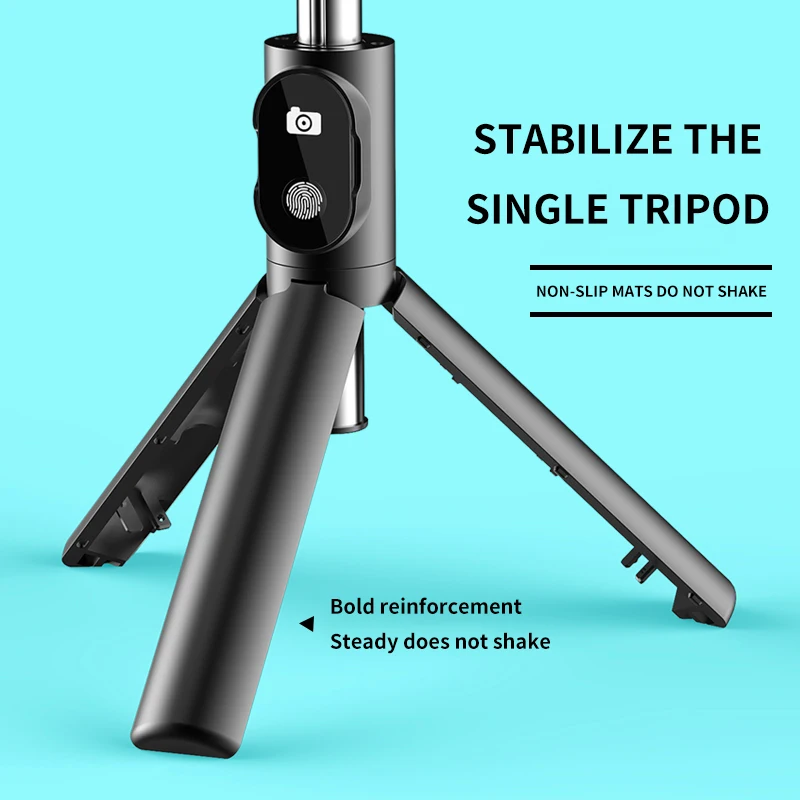 3 in 1 Wireless BT Foldable Mini Tripod Expandable Monopod Remote Control Selfie Stick
