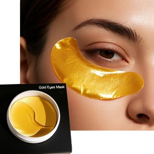 Factory Price Nourishing Skin Care Product Puffy Eyes Dark Circles Organic Sheet OEM Birthday Gifts Women 24K Gold Eye Masks