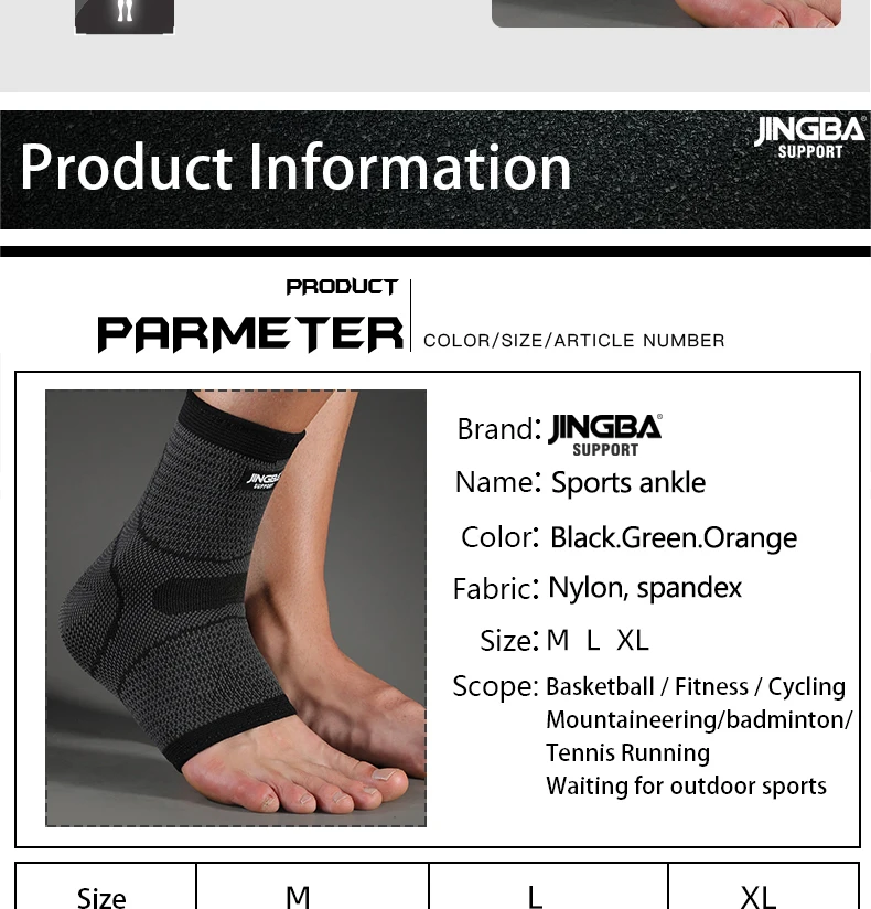 JINGBA Compression Ankle Brace 8