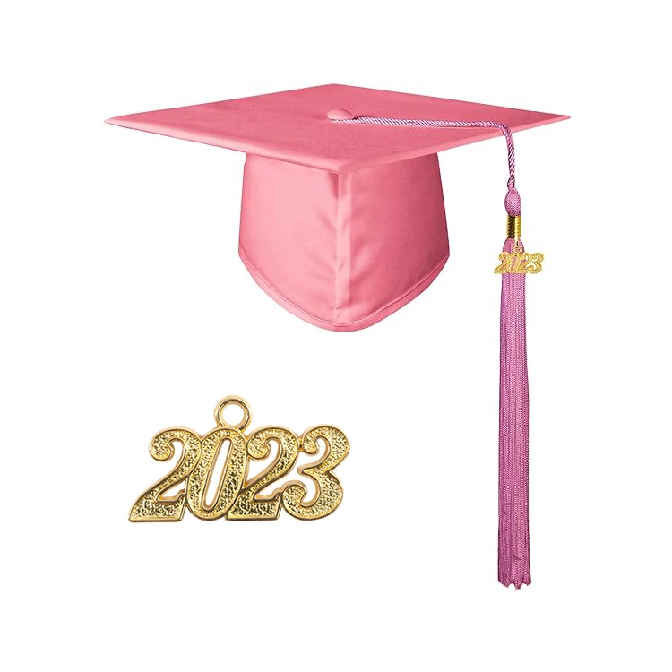 GraduationForYou Matte Graduation Gown Cap Tassel with 2020 Year Charm Pink  : Amazon.in: Clothing & Accessories