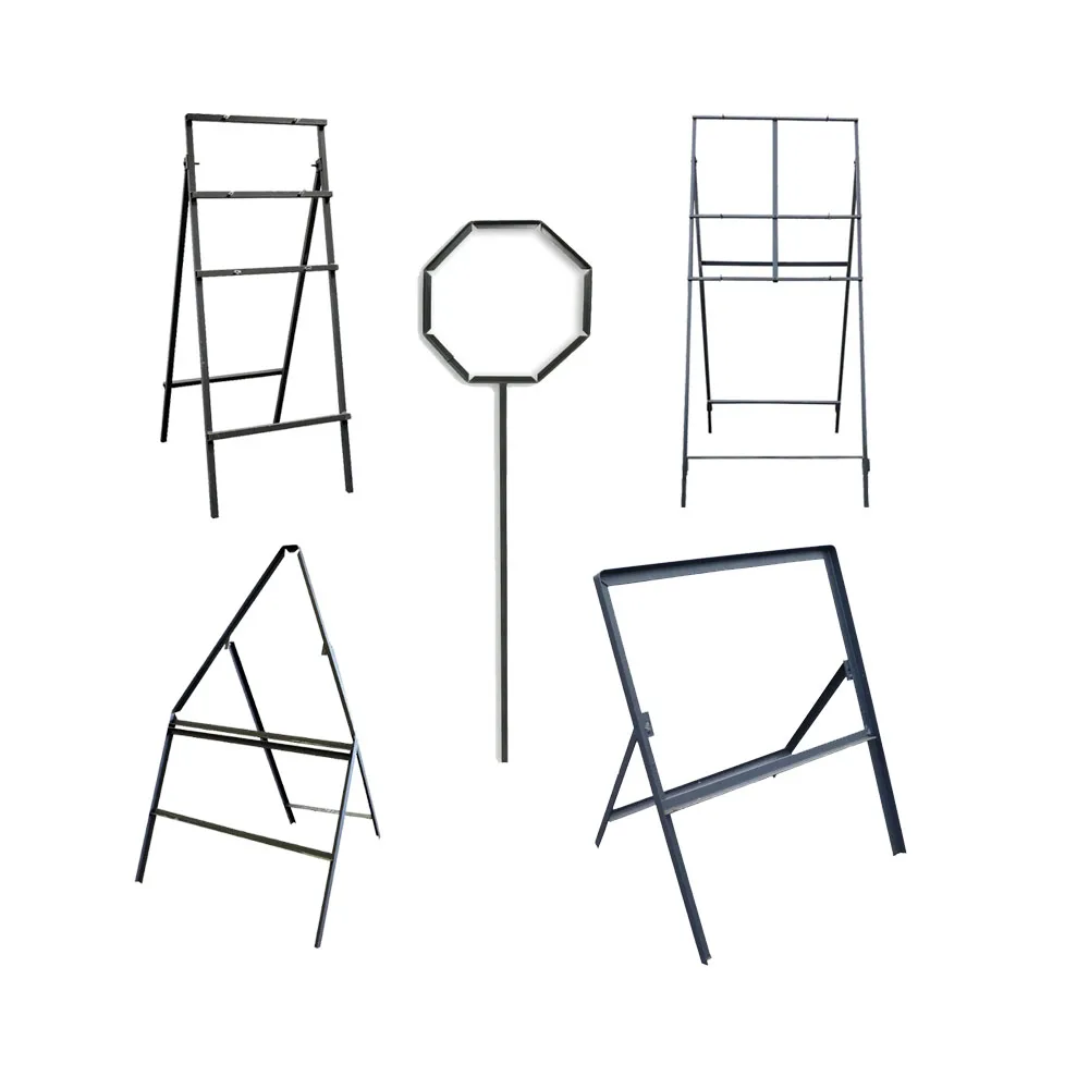G  Temporary Road Works QuickFit Frame With Centred Sign Faces Sign Frames