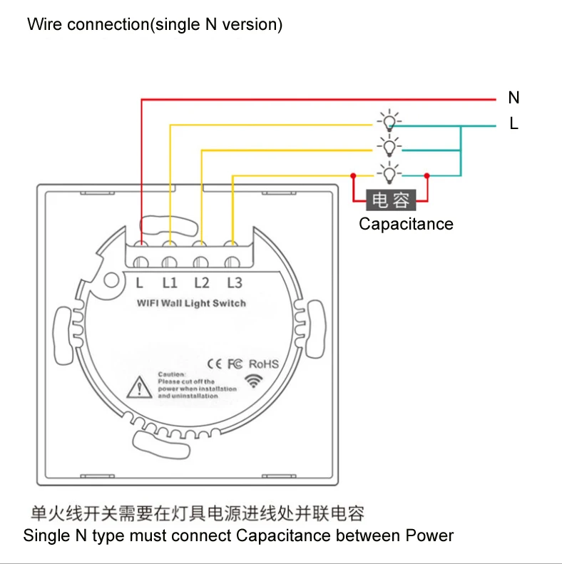 Tuya Smart EU Standard Smart Life Gang Black White Gold Light Wall Wifi  Switch Works with Google Home Alexa IFTTT