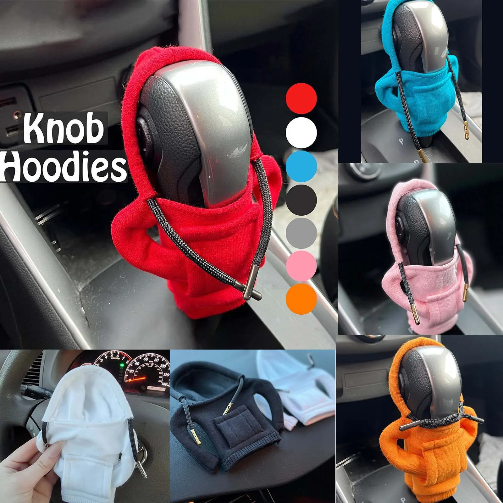 6 farben sind optional flauschige cartoon hoodie auto schalthebel mit  kapuze abdeckung schalthebel kleidung abdeckung auto ornamente auto  geschenk