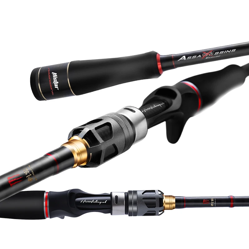 Histar Assassins 2-Section Full Carbon Fuji Reel Seat 2.18m/2.58m Fast  Action Spinning Casting Fishing Rods for Carp & Bass