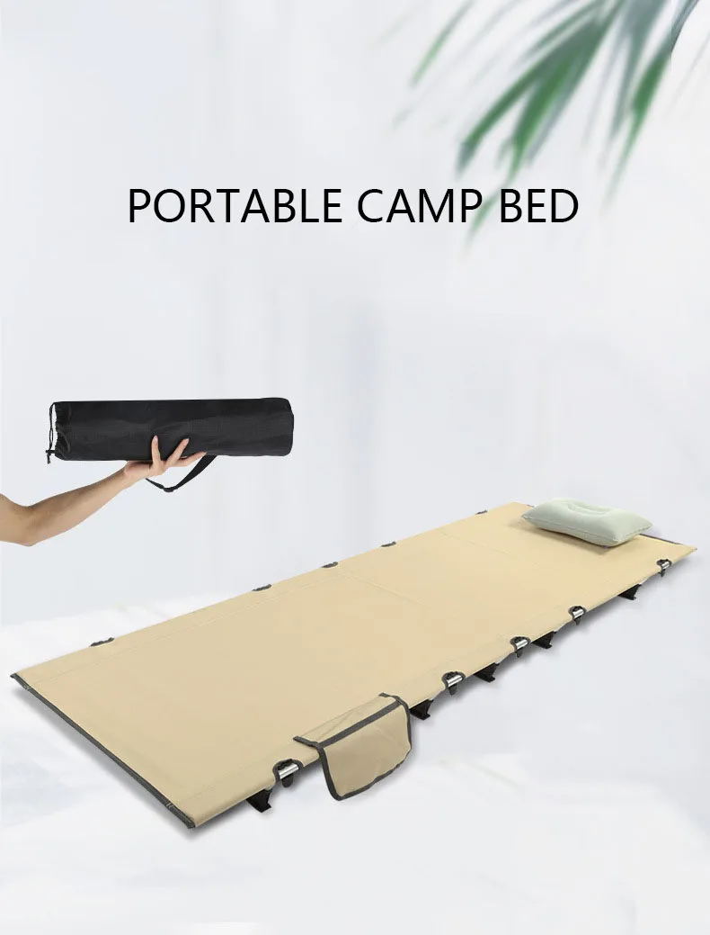 Outdoor Folding Single Camping Bunk Bed Cots Outdoor Light Folding