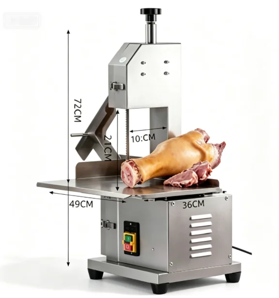 TEBAK Multi-functional Bone Saw Cutting Equipment; Restaurant-specific Automatic Meat Cutting Machine for Frozen Beef and Mutton