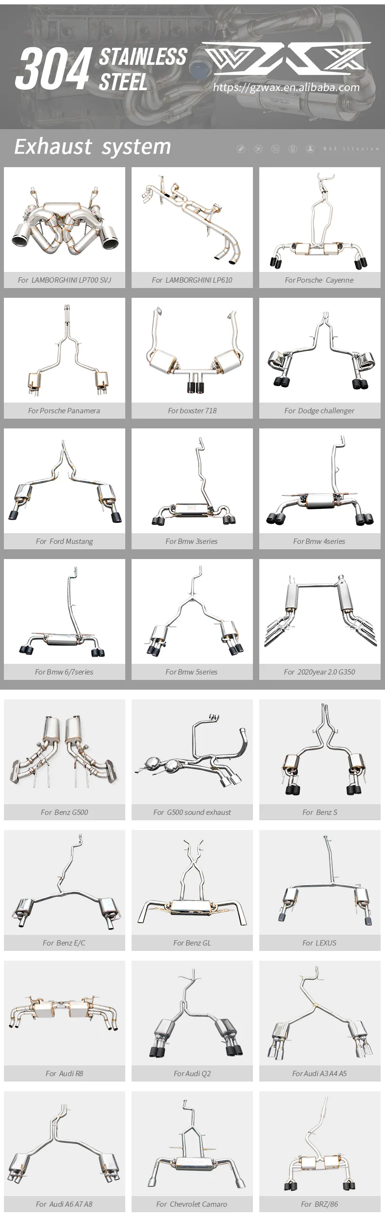 Performance Titanium Exhaust Pipe Cat-back Exhaust For Porsche 991 GT3RS 2010-2022 Titanium Alloy Tailpipes